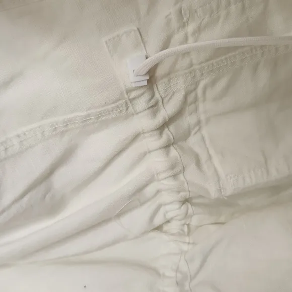 NWT Nordstrom Amber Sun Women's White Linen Cotton Blend Jacket Size M
