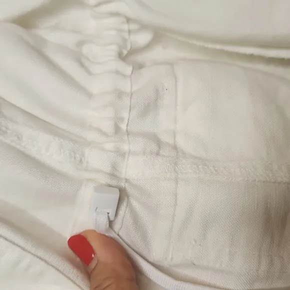 NWT Nordstrom Amber Sun Women's White Linen Cotton Blend Jacket Size M