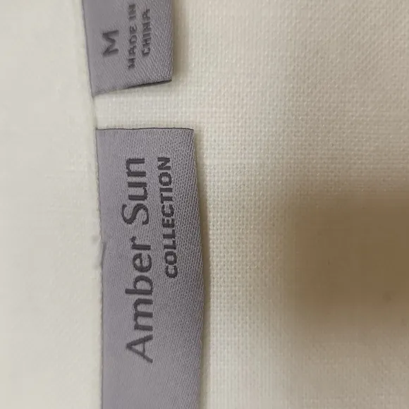 NWT Nordstrom Amber Sun Women's White Linen Cotton Blend Jacket Size M