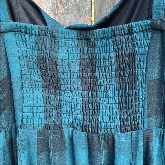 NWT Torrid MIDI Plaid Button Front DressTeal Black Size 12 (Torrid 0)