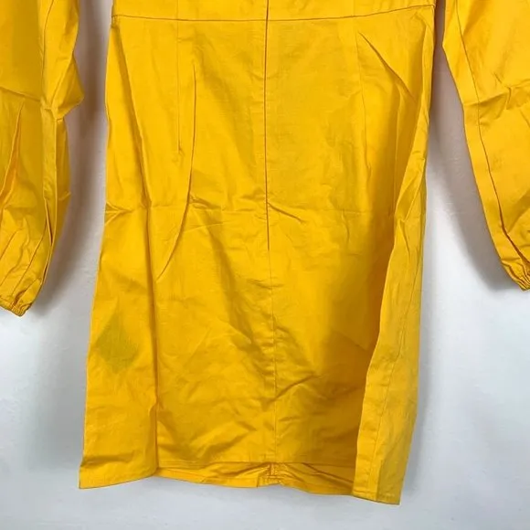 NWT Tularosa Revolve Zuri Off The Shoulder Ruffle Mini Dress Marigold Yellow