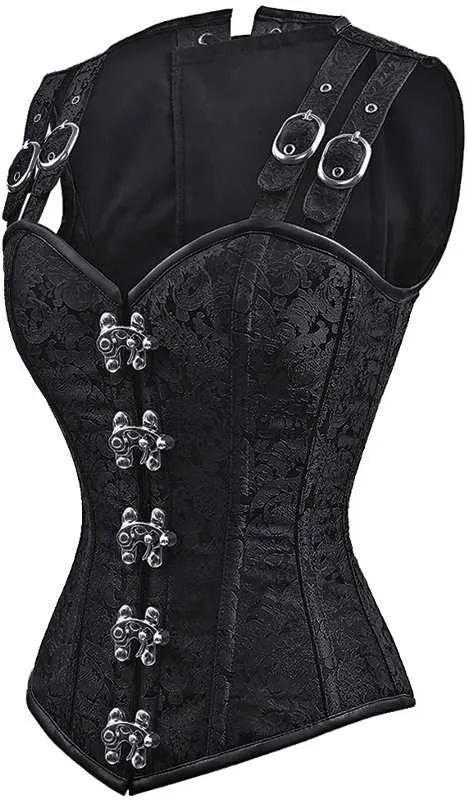 Nyomi Gothic Corset with Shoulder Straps