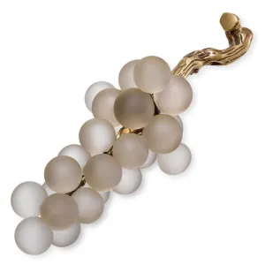 Object French Grapes - White Glass