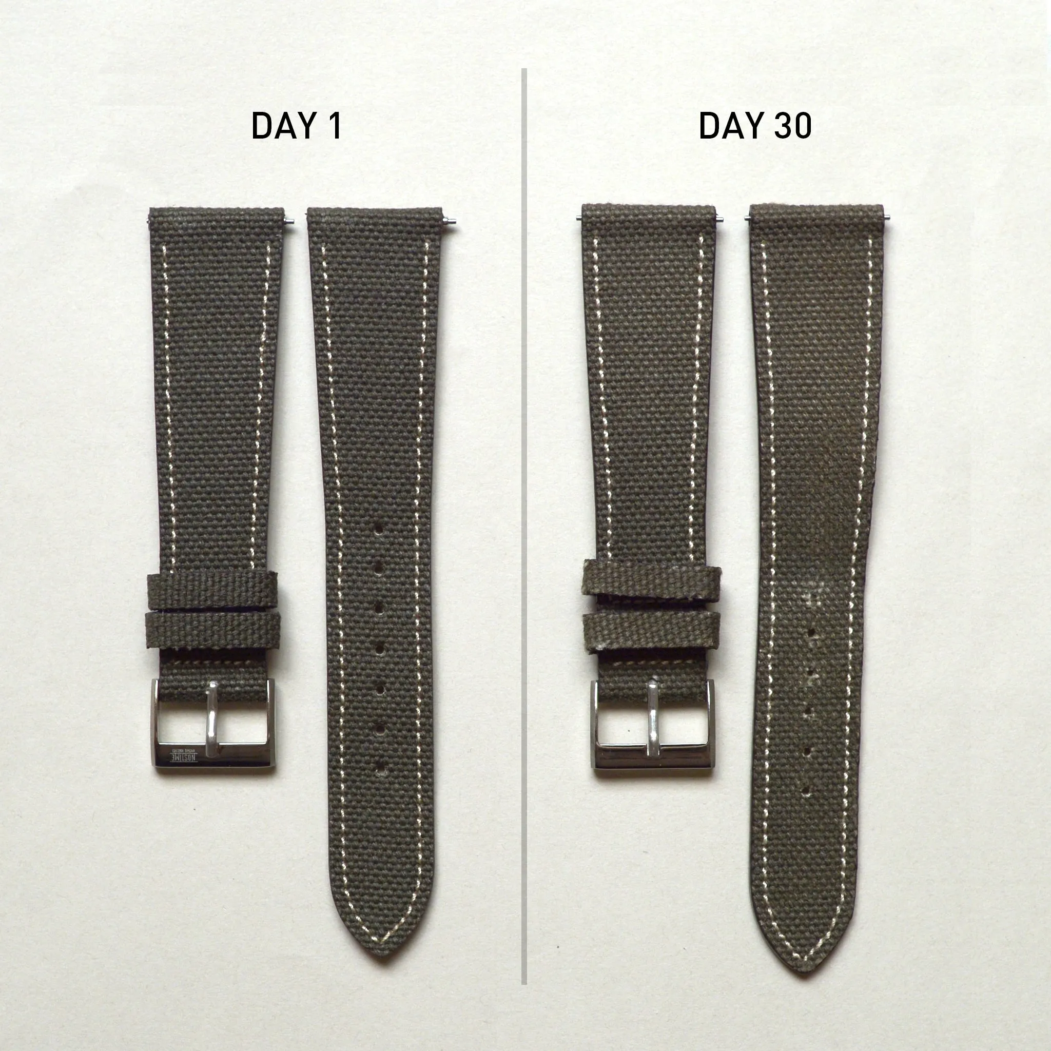 OG-107 OLIVE GREEN HANPU CANVAS STANDARD STRAP