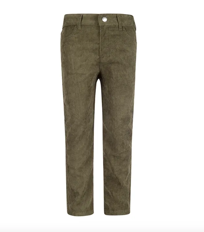 Olive Skinny Cords