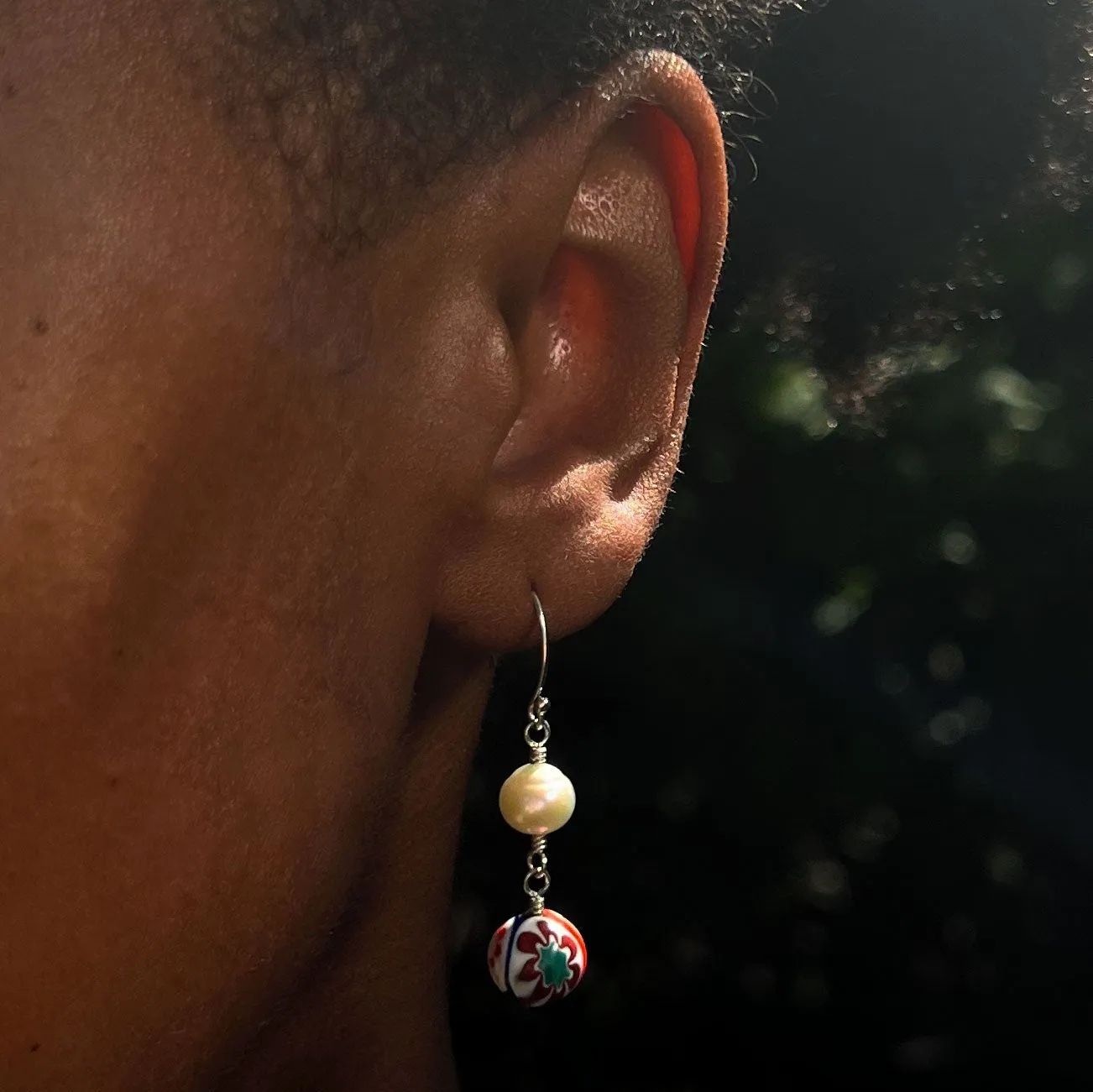 Orbit Earrings, Silver