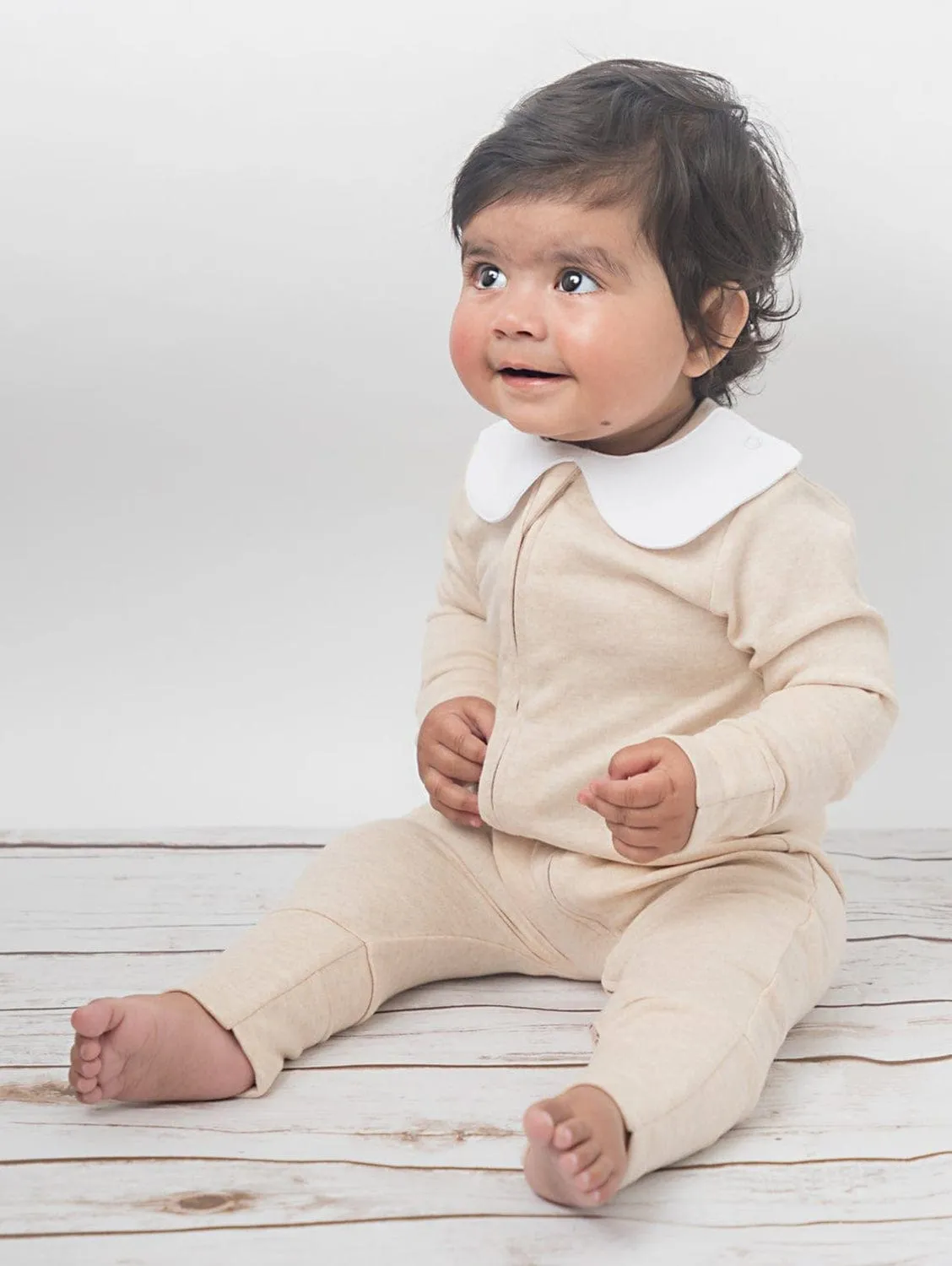 Organic Cotton Zippered Sleepsuit | Lemon