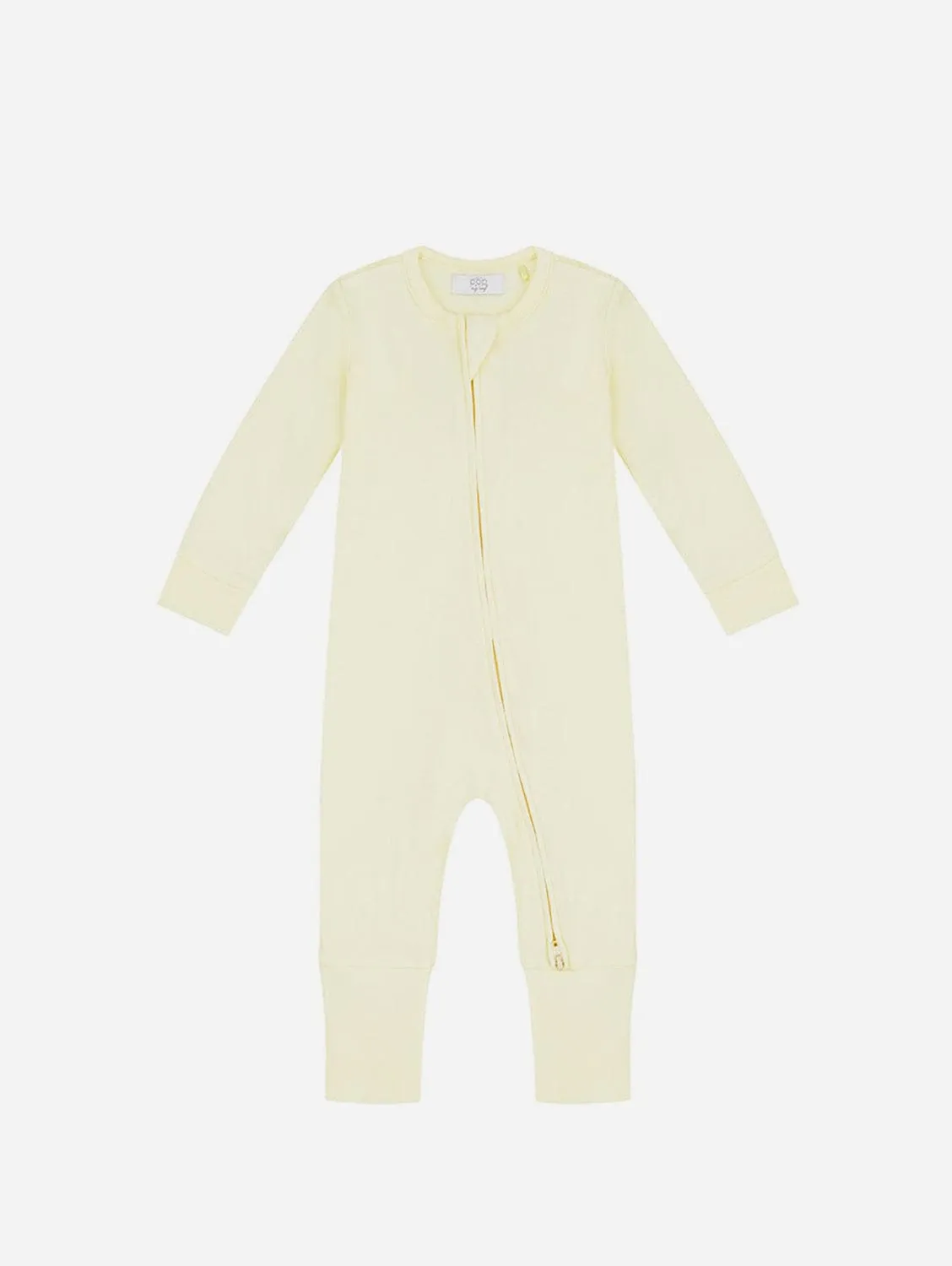 Organic Cotton Zippered Sleepsuit | Lemon