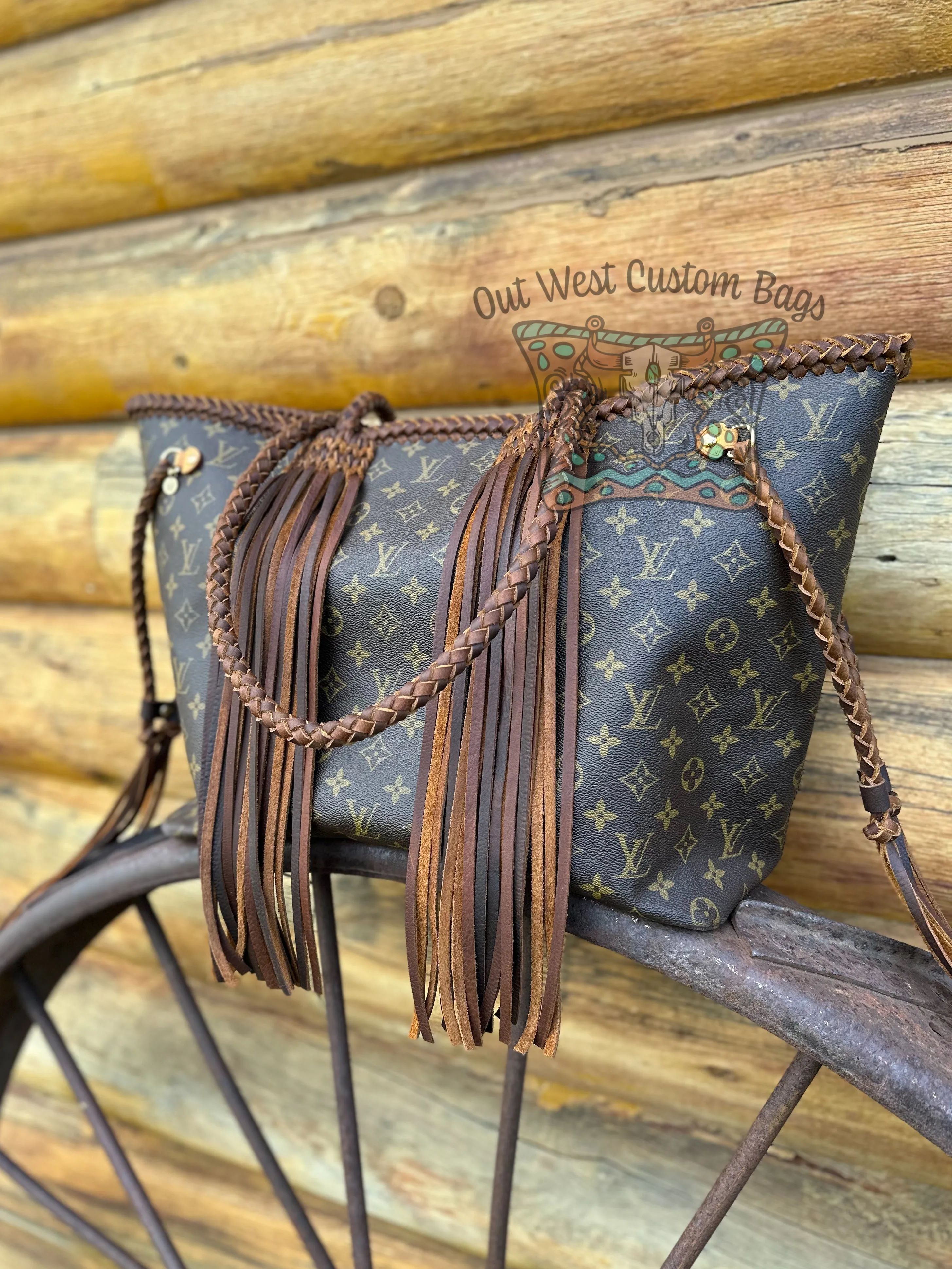 Out West Neverfull GM Revamped Extended Straps Leather Fringe