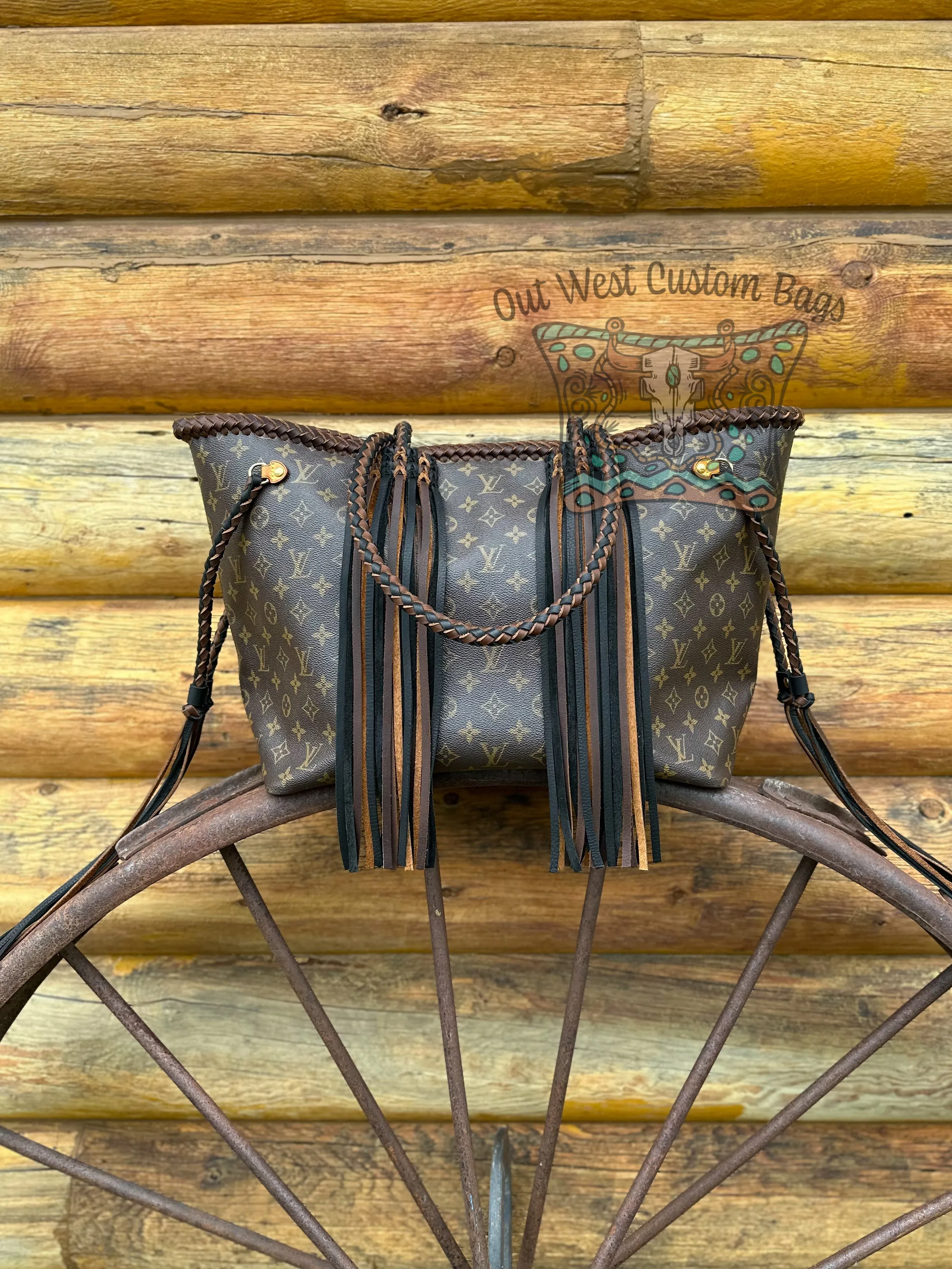 Out West Neverfull GM Revamped Extended Straps Leather Fringe