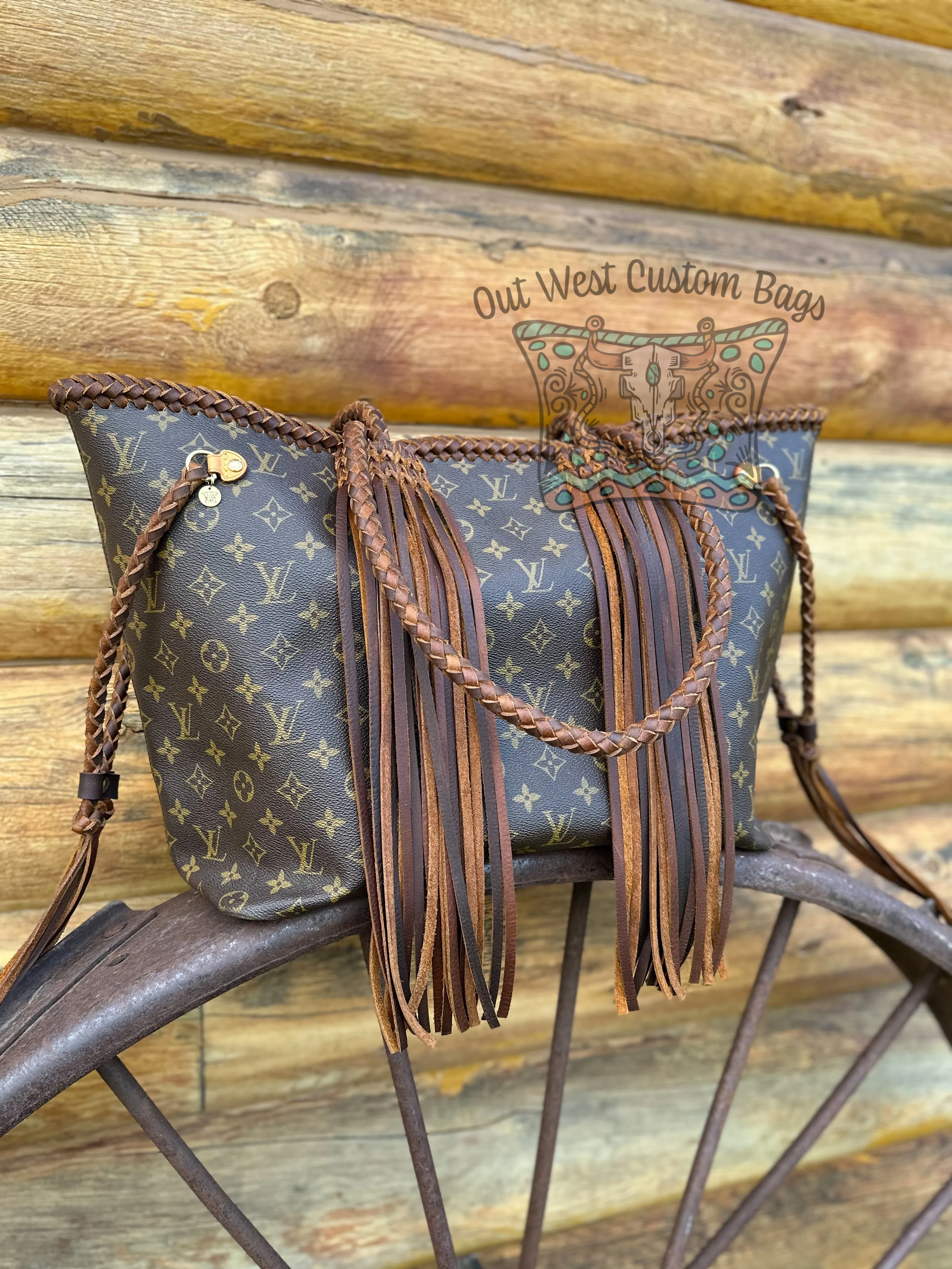 Out West Neverfull GM Revamped Extended Straps Leather Fringe