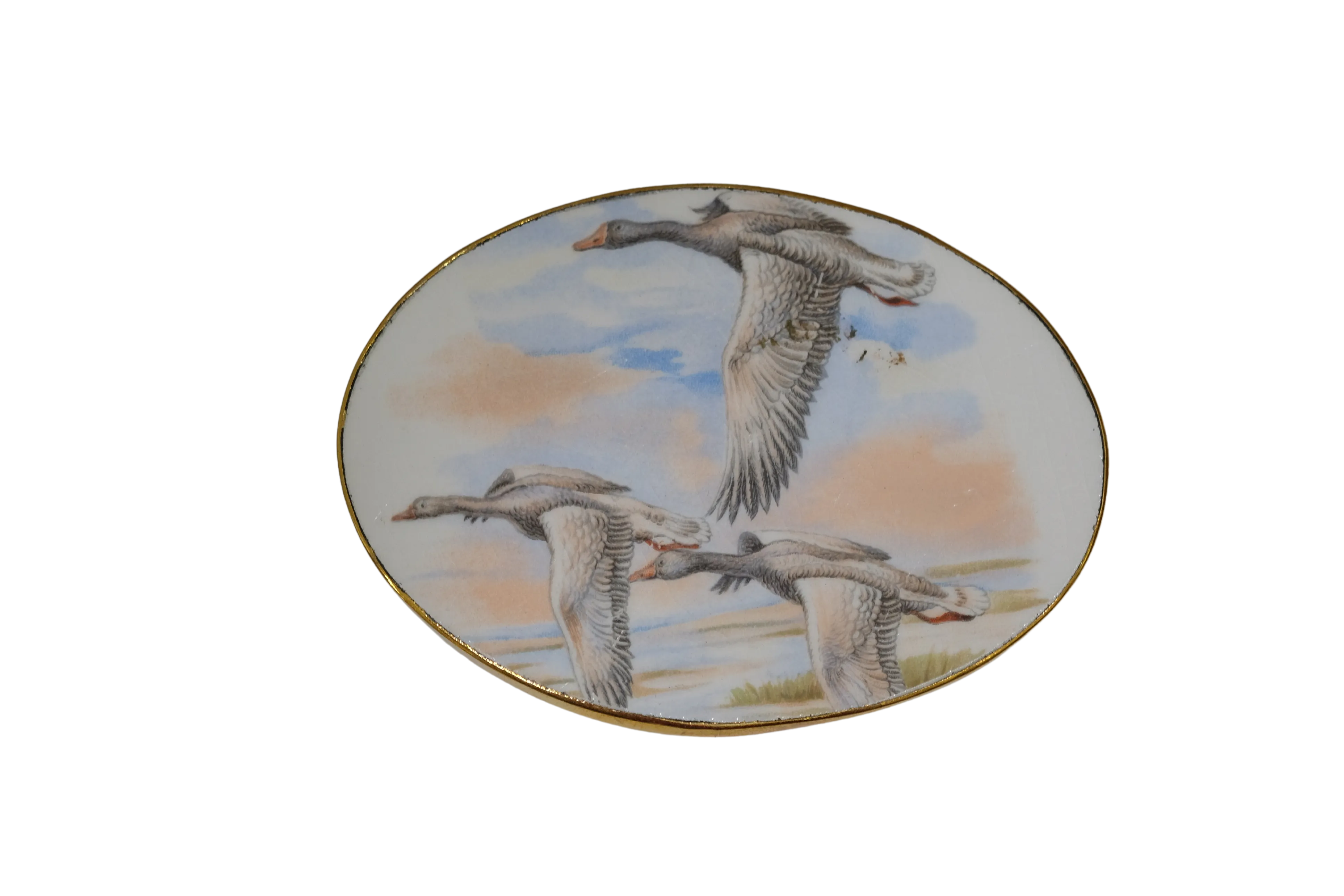 Oval Trio of Birds Belt Buckle