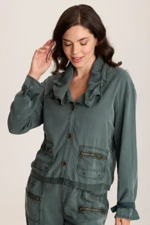 Oziel Twill Relaxed Utility Jacket