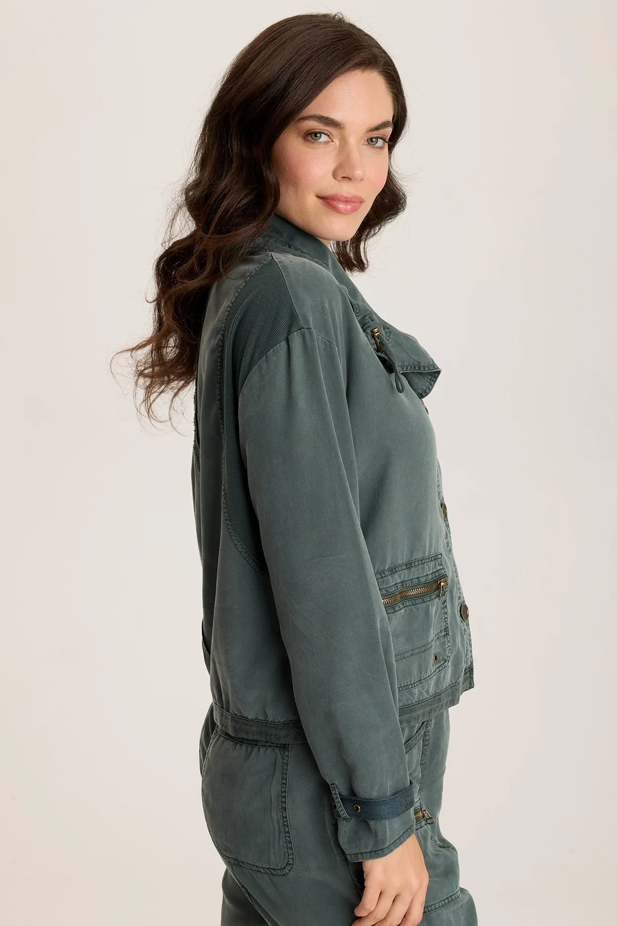 Oziel Twill Relaxed Utility Jacket