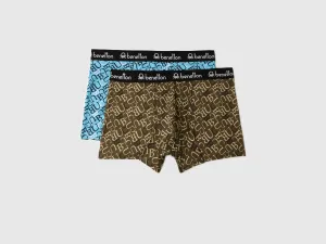 Pack of 2 Typographic Print Low Rise Boxer Briefs