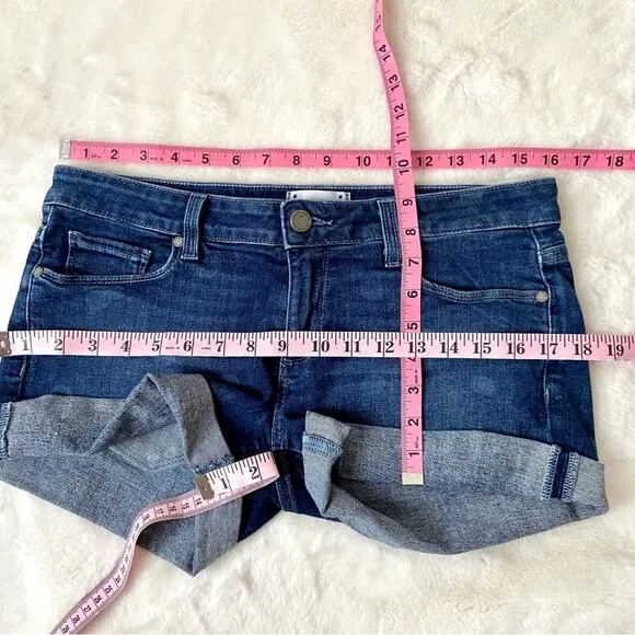 Paige Polka Dot Jean Shorts Size 27