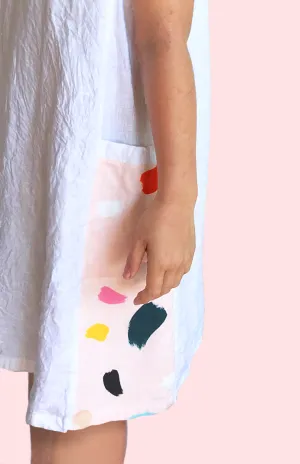 Paint Splat 100% Linen Dress
