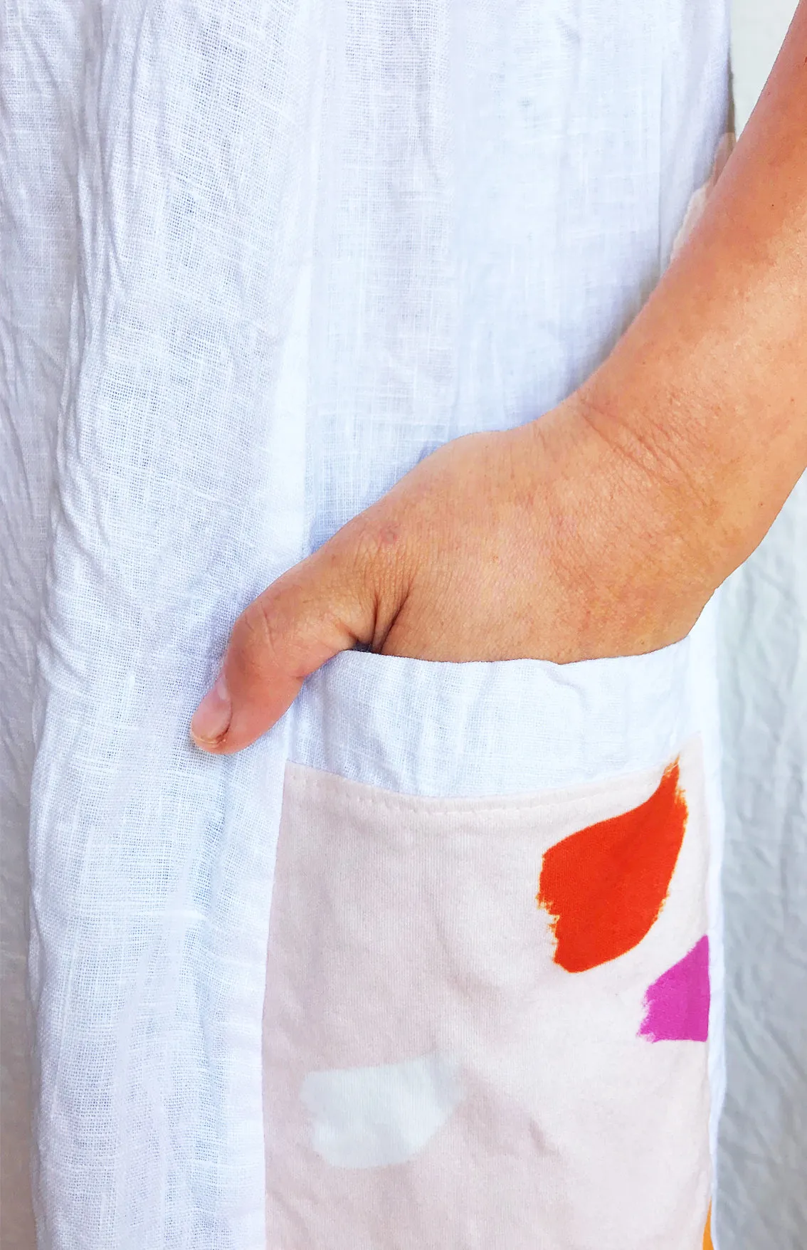 Paint Splat 100% Linen Dress