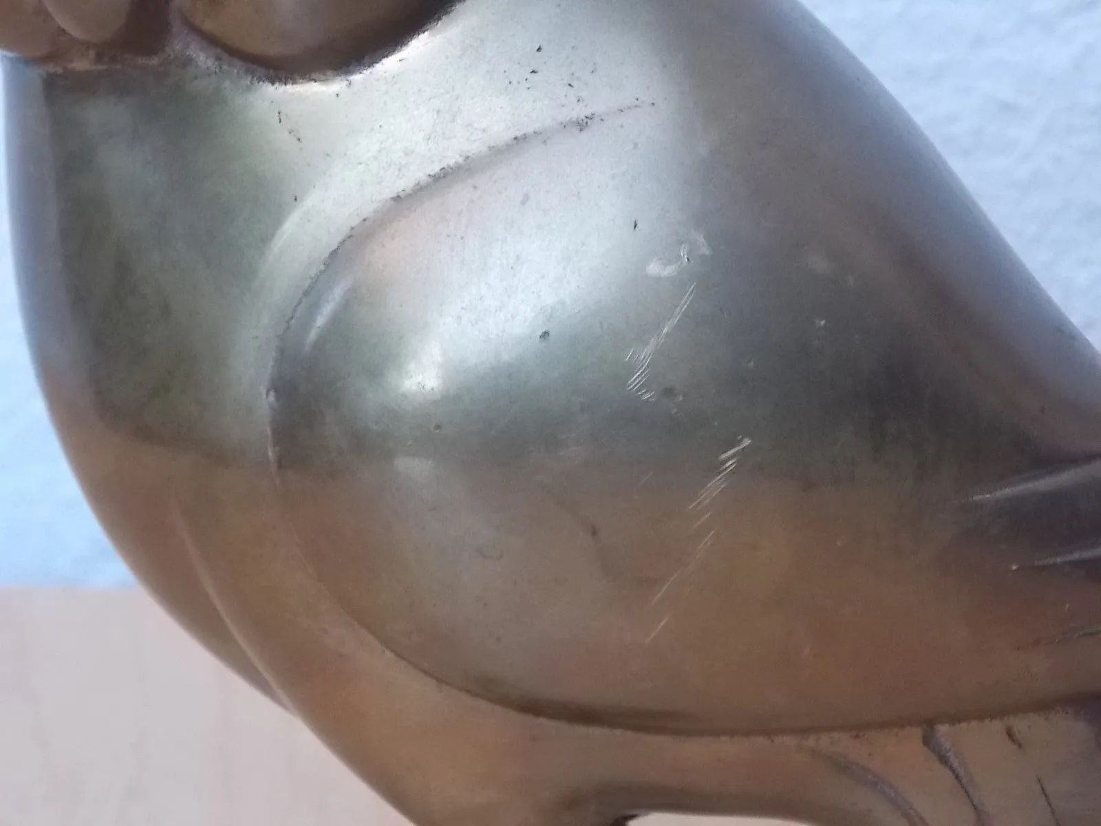 Pair of Vintage Brass Owls