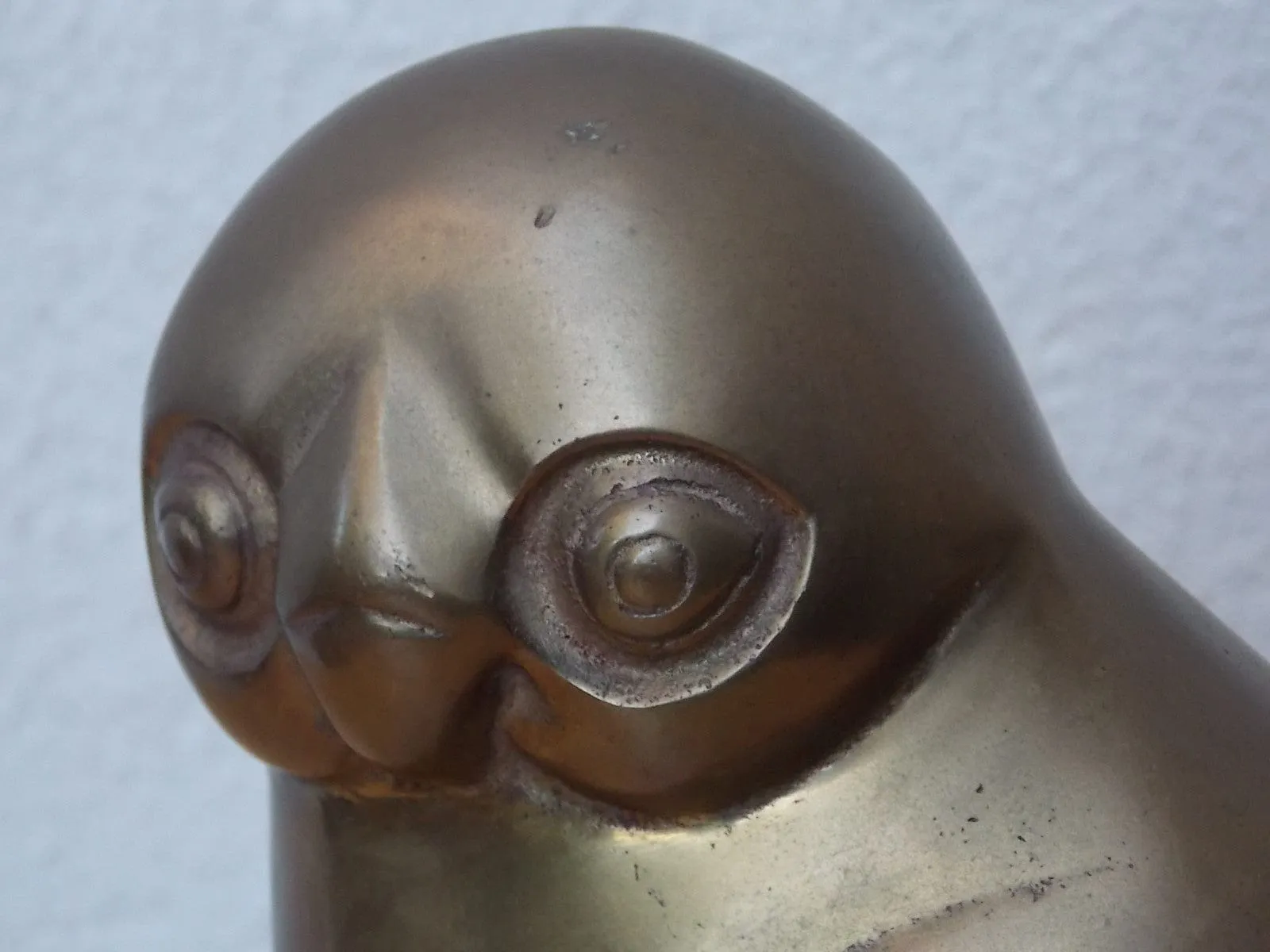 Pair of Vintage Brass Owls