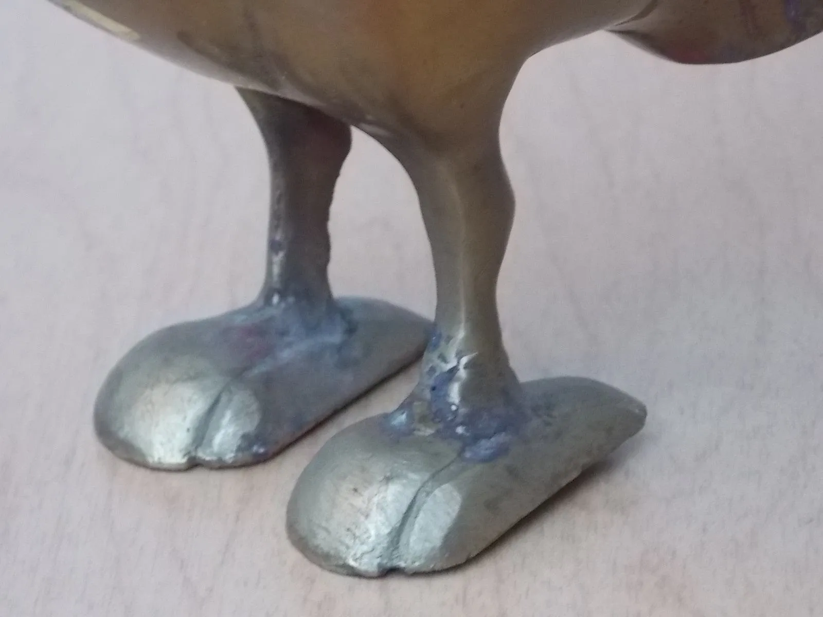Pair of Vintage Brass Owls