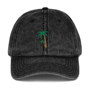 Palm Tree Vintage Cotton Twill Cap