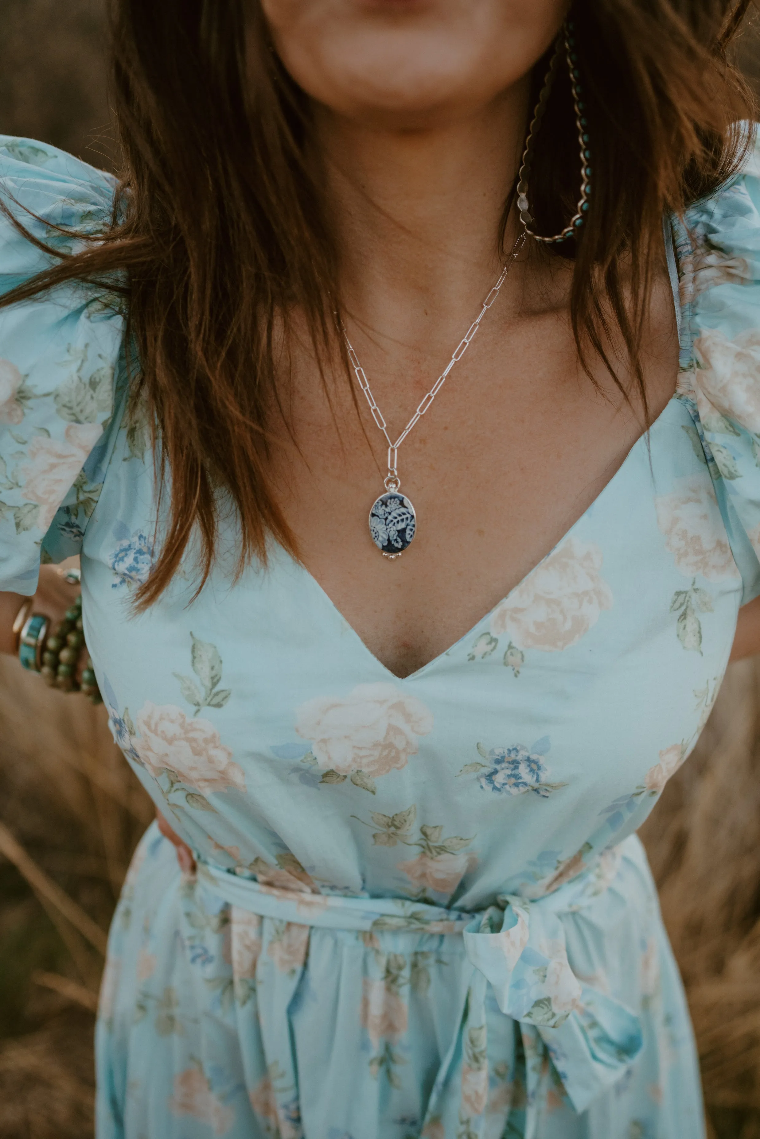 Palmer Necklace | Silver Goldie Chain