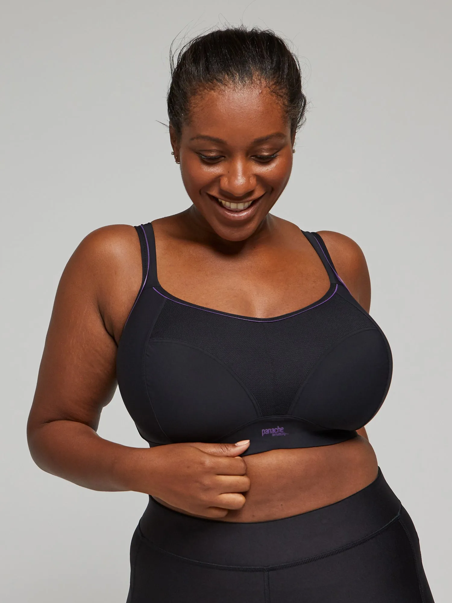 Panache Sports Non Wired Black