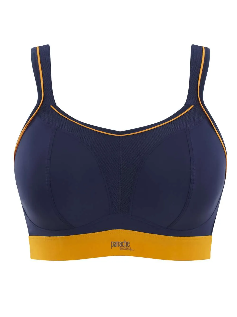 Panache Sports Non Wired Navy Orange