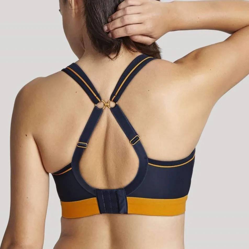 Panache Sports Non Wired Navy Orange