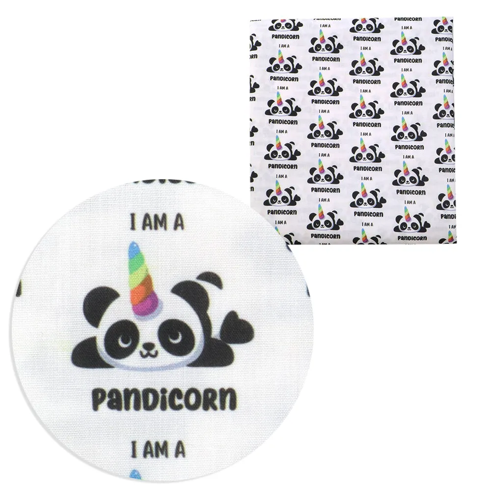 panda theme printed fabric