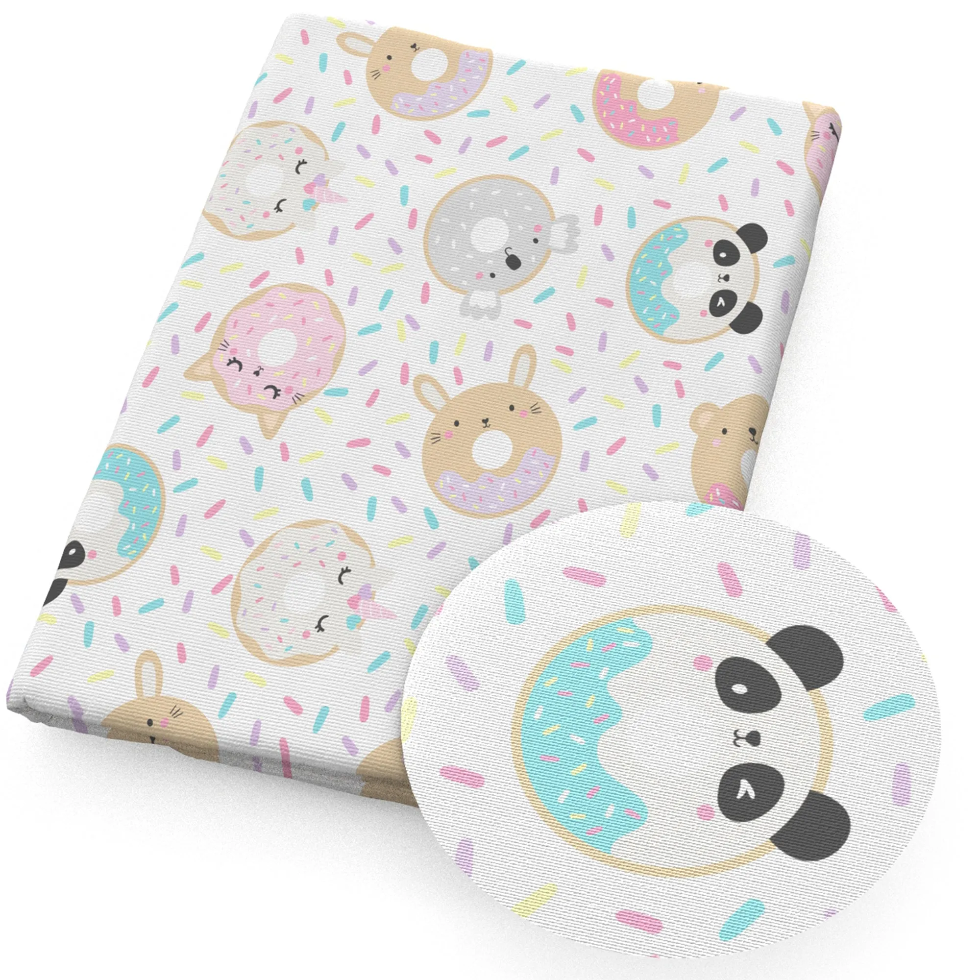 panda theme printed fabric