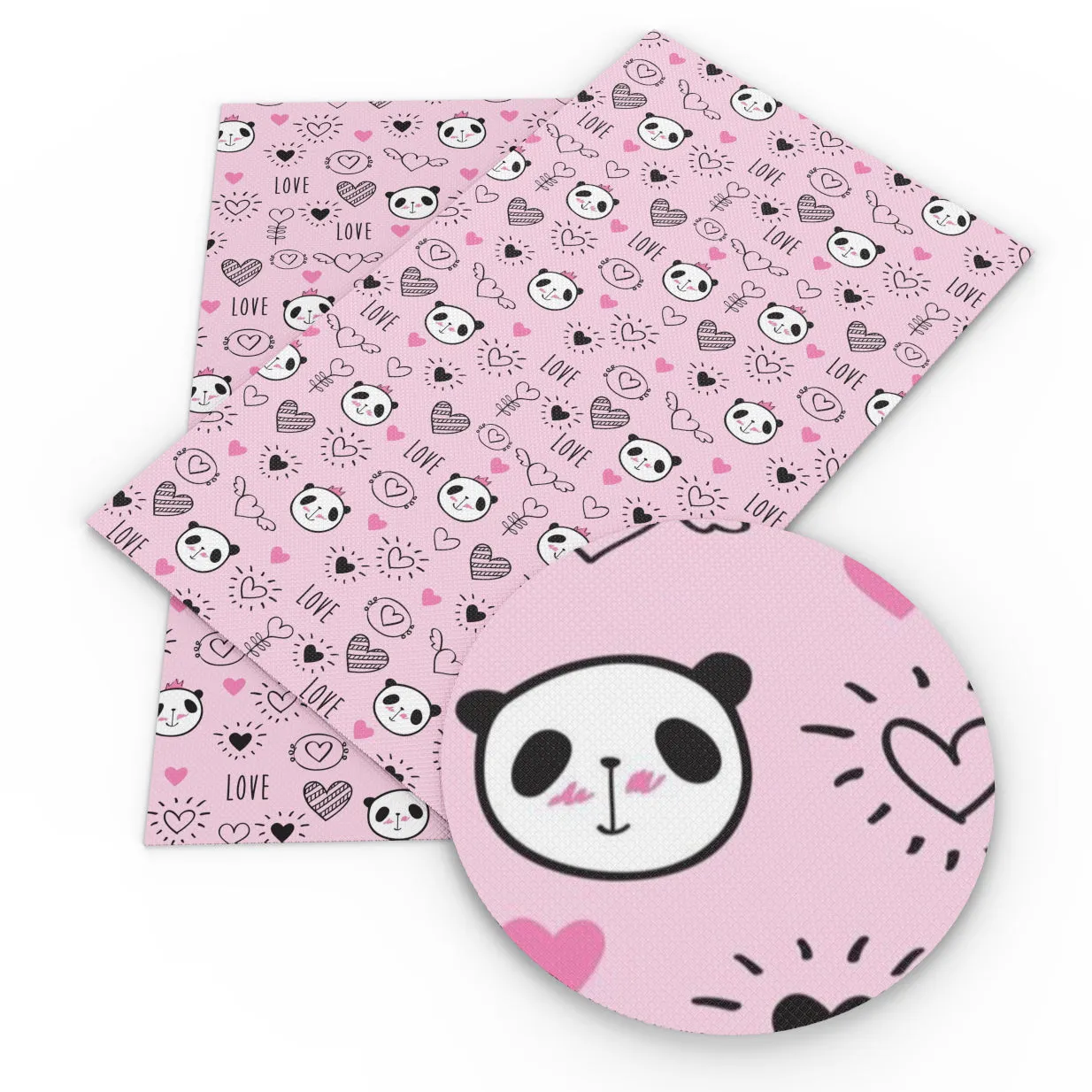 panda theme printed fabric