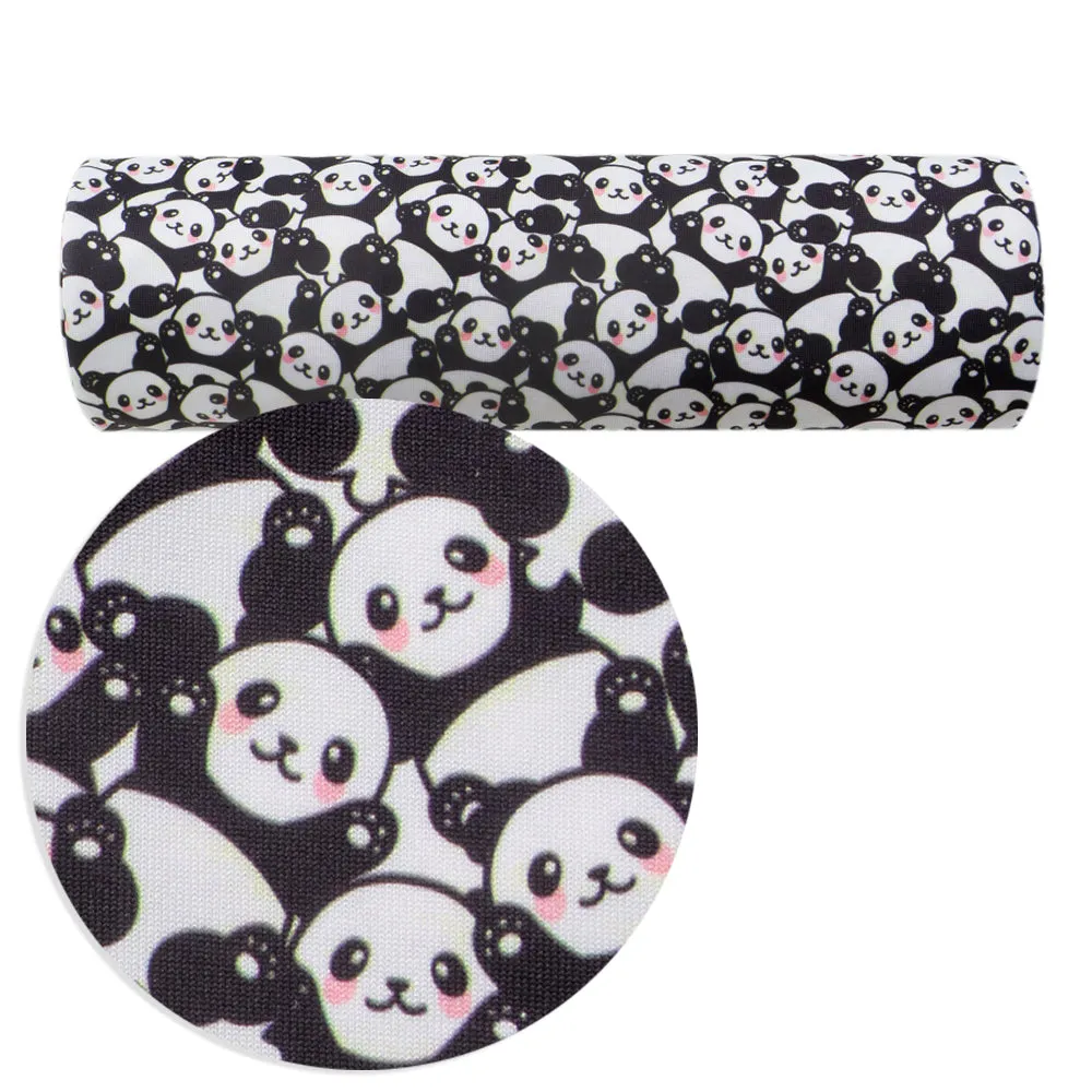 panda theme printed fabric