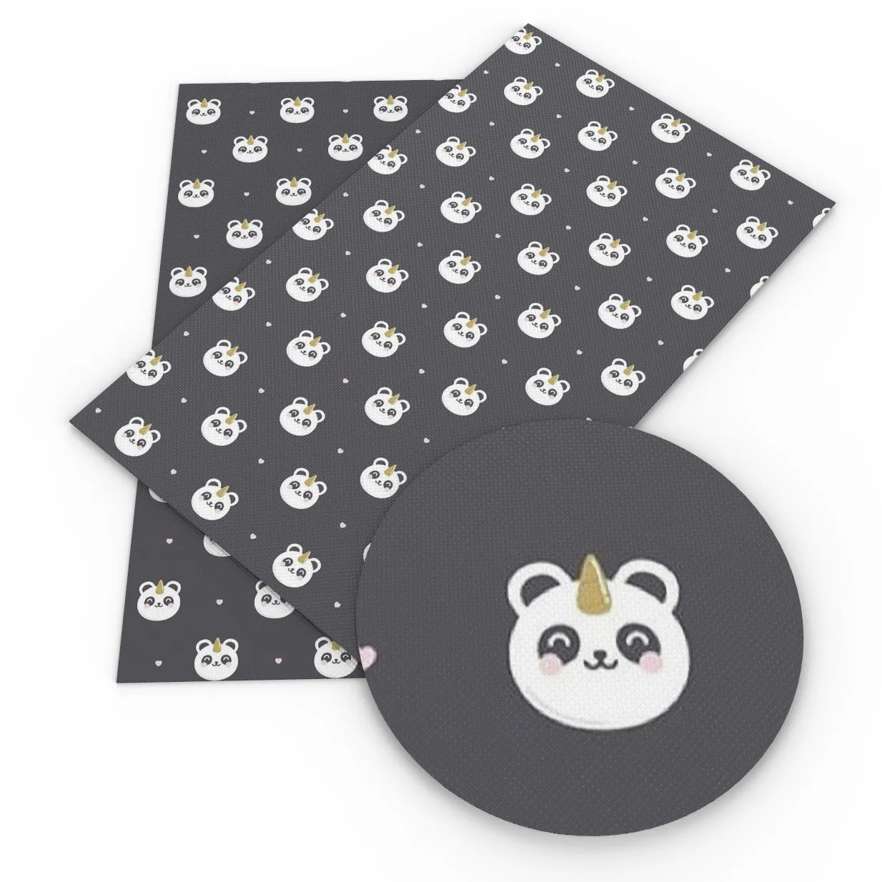 panda theme printed fabric