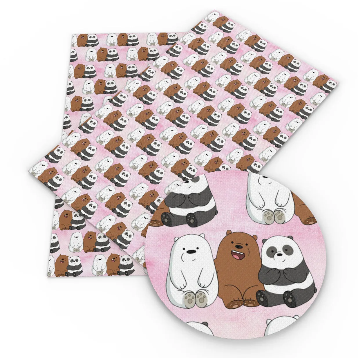 panda theme printed fabric