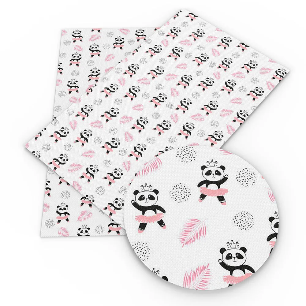 panda theme printed fabric