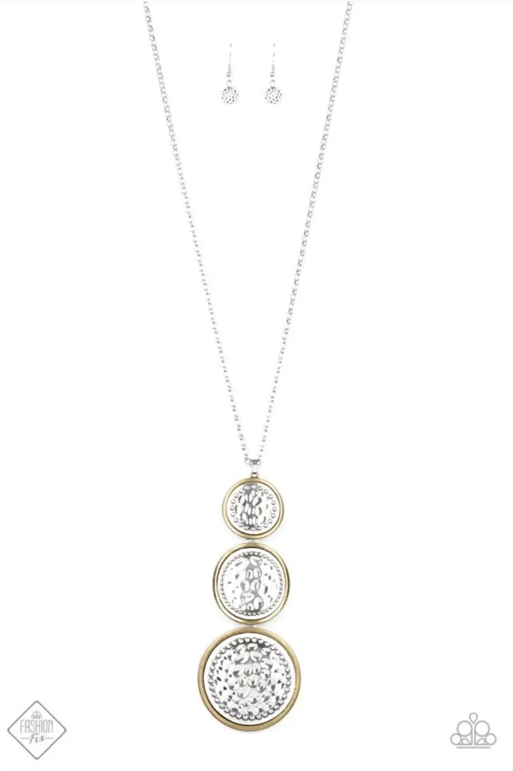 Paparazzi Buckle Down - Brass Necklace