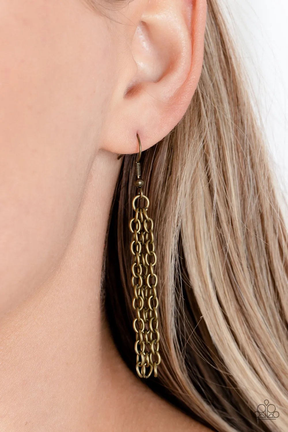 Paparazzi Persevering Philippians - Brass Necklace