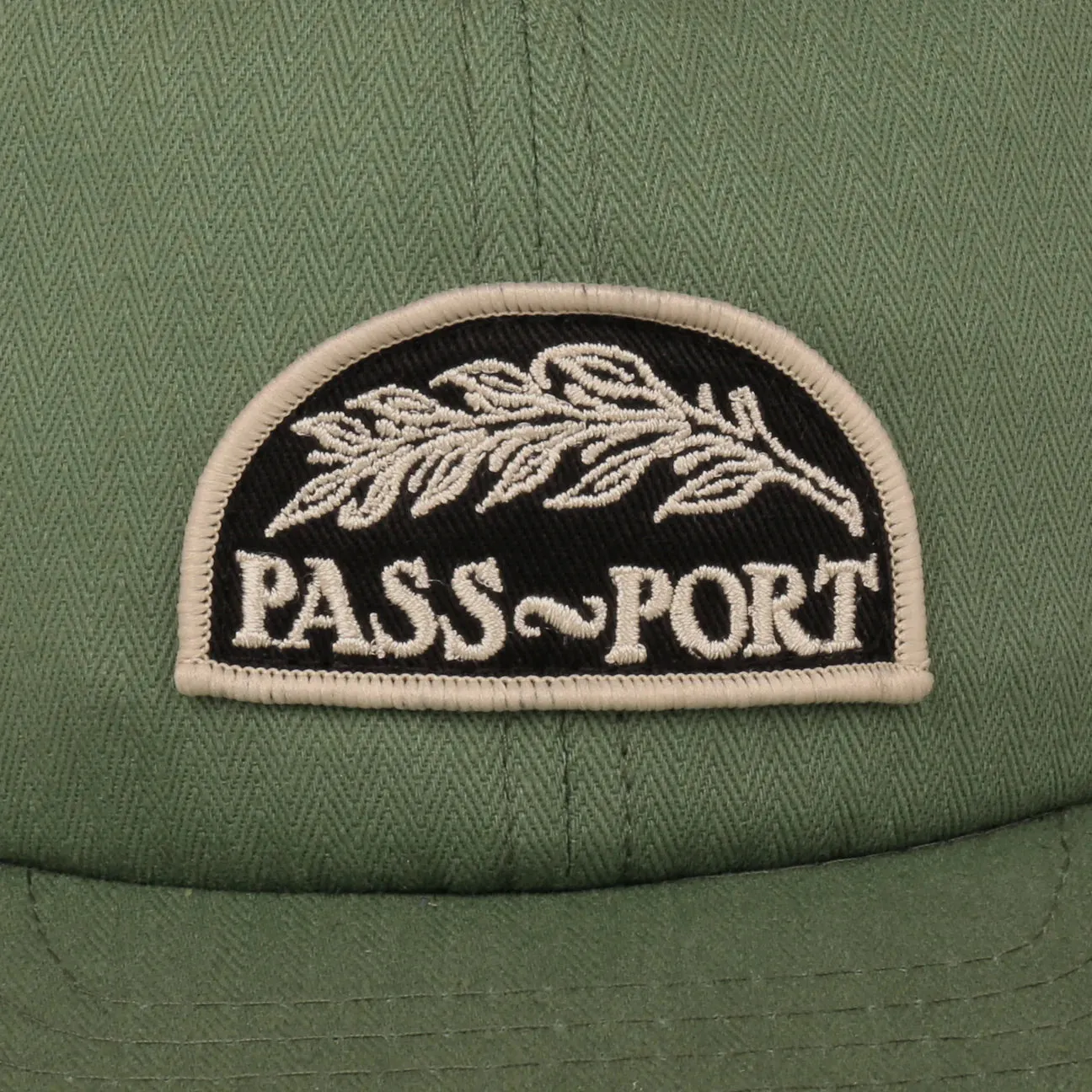 Pass-Port Quill Patch 6 Panel Cap -  Sage Green