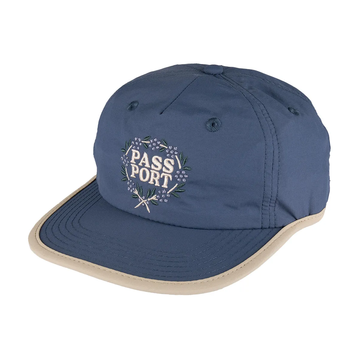 Pass~Port - Wattle RPET Workers Cap Slate Blue/Cream