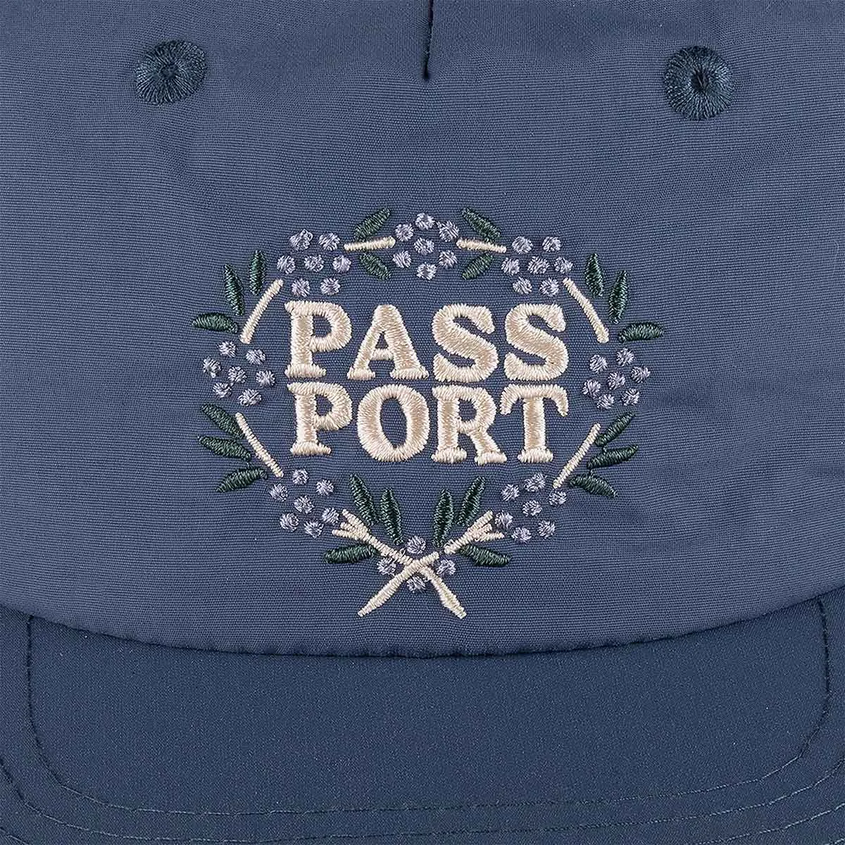 Pass~Port - Wattle RPET Workers Cap Slate Blue/Cream