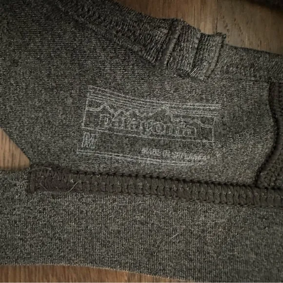 Patagonia Women's Cross Beta Sports Bra in Forge Grey Heather Charcoal Medium