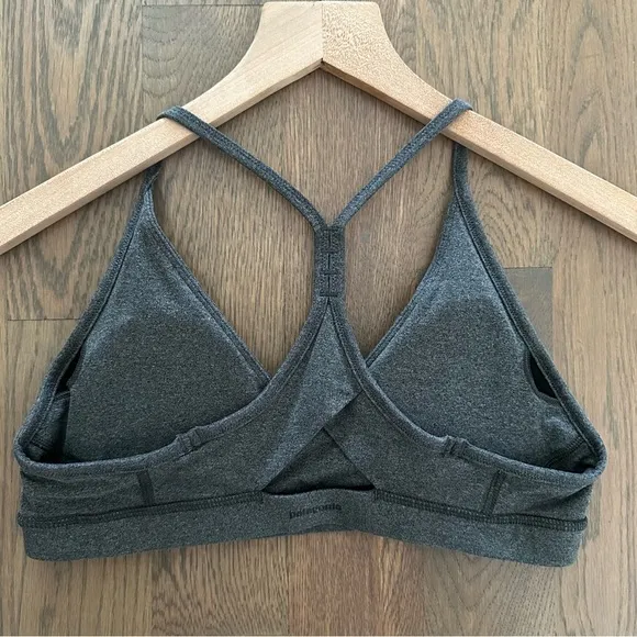 Patagonia Women's Cross Beta Sports Bra in Forge Grey Heather Charcoal Medium