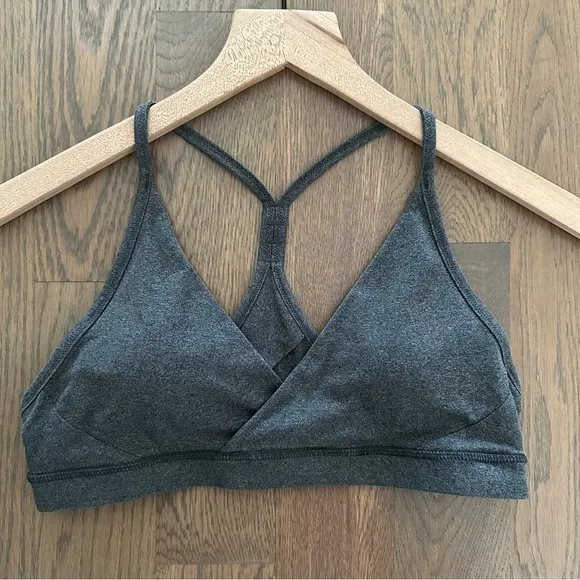 Patagonia Women's Cross Beta Sports Bra in Forge Grey Heather Charcoal Medium