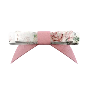 Patterned Bow Belle Rose