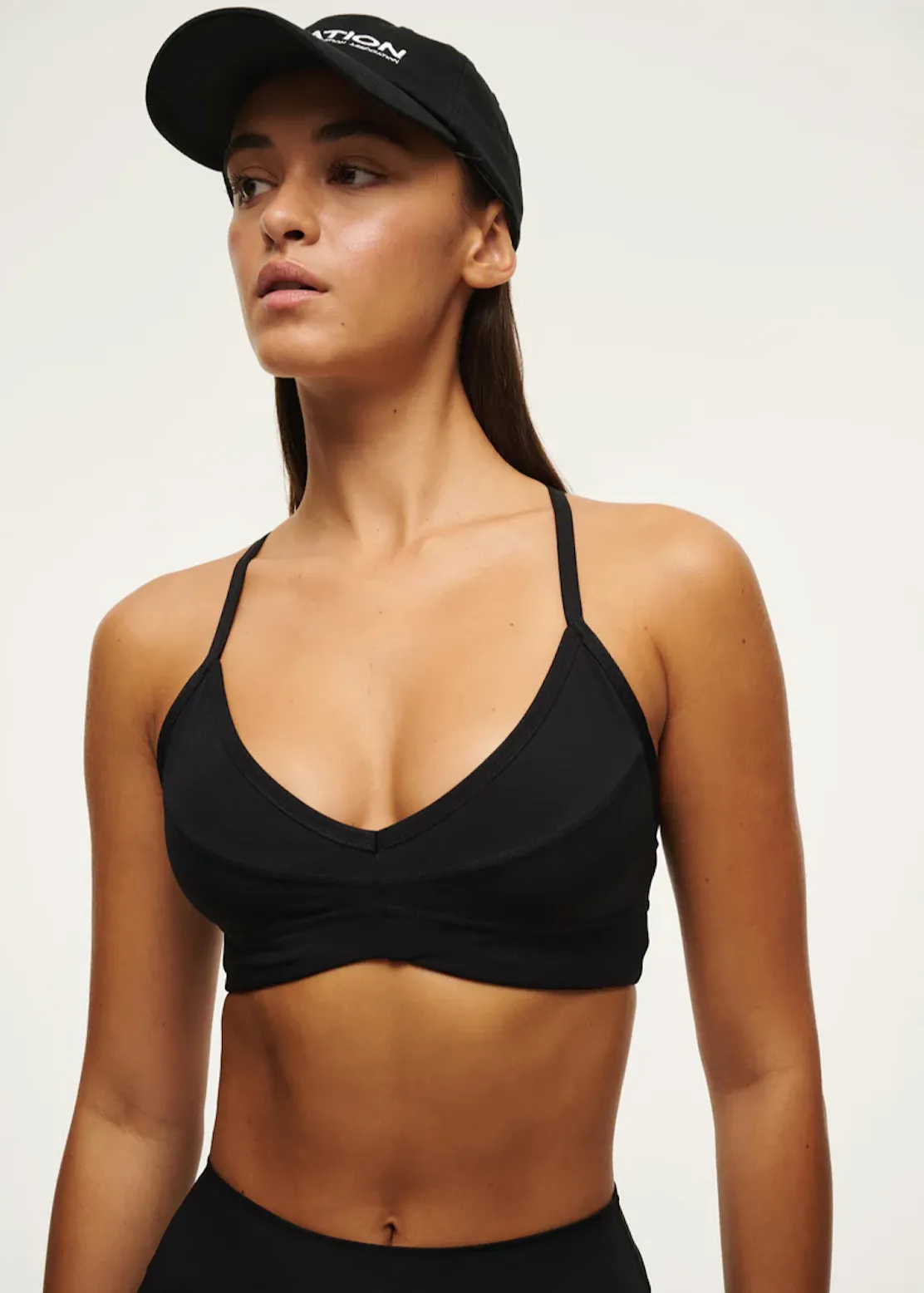 P.E NATION Overland 2 Sports Bra - Black