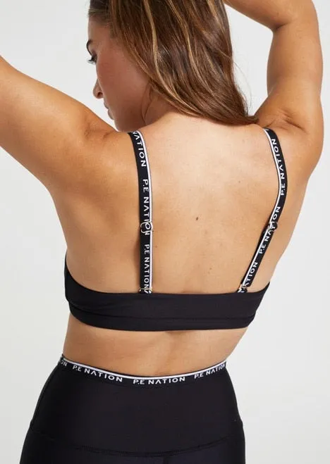 P.E NATION Power Play Sports Bra Black