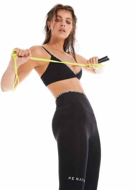 P.E NATION Power Play Sports Bra Black