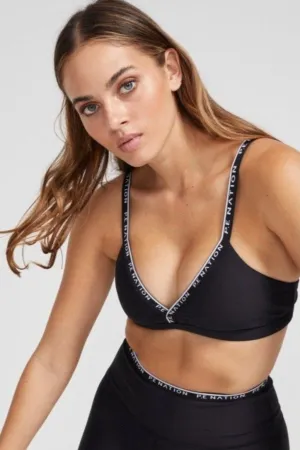 P.E NATION Power Play Sports Bra Black